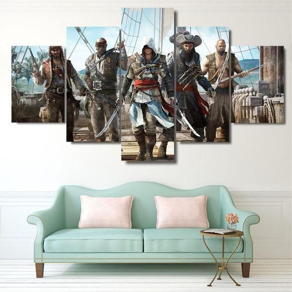 Assassin Creed Group Inspired Movie Canvas Wall Art