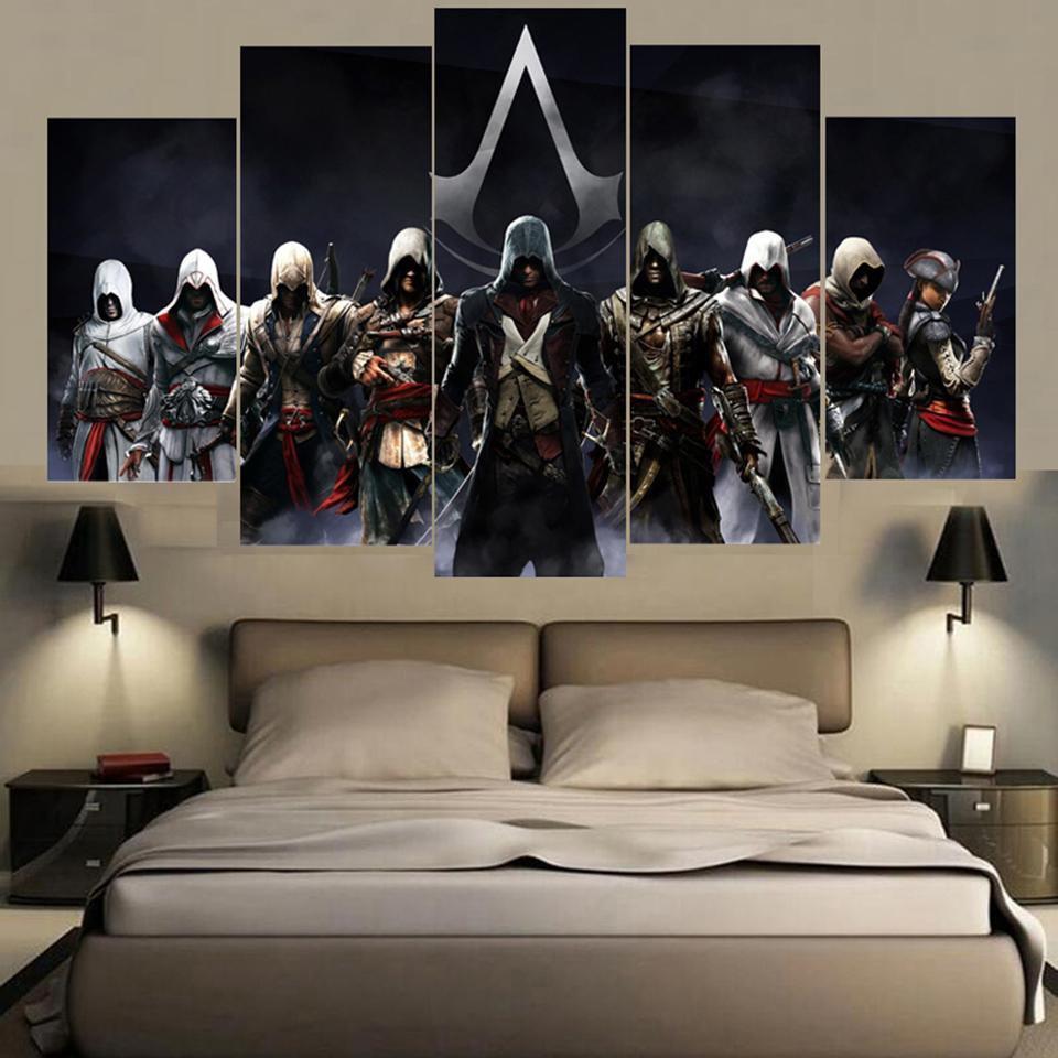 Assassin's Creed All Version Gaming Canvas Wall Art