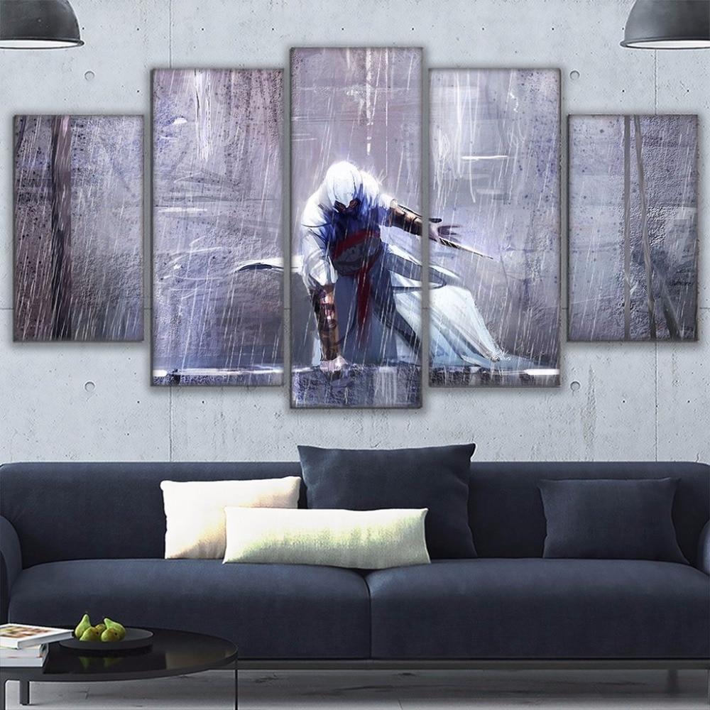 Assassin's Creed Heavy Rain Gaming Canvas Wall Art