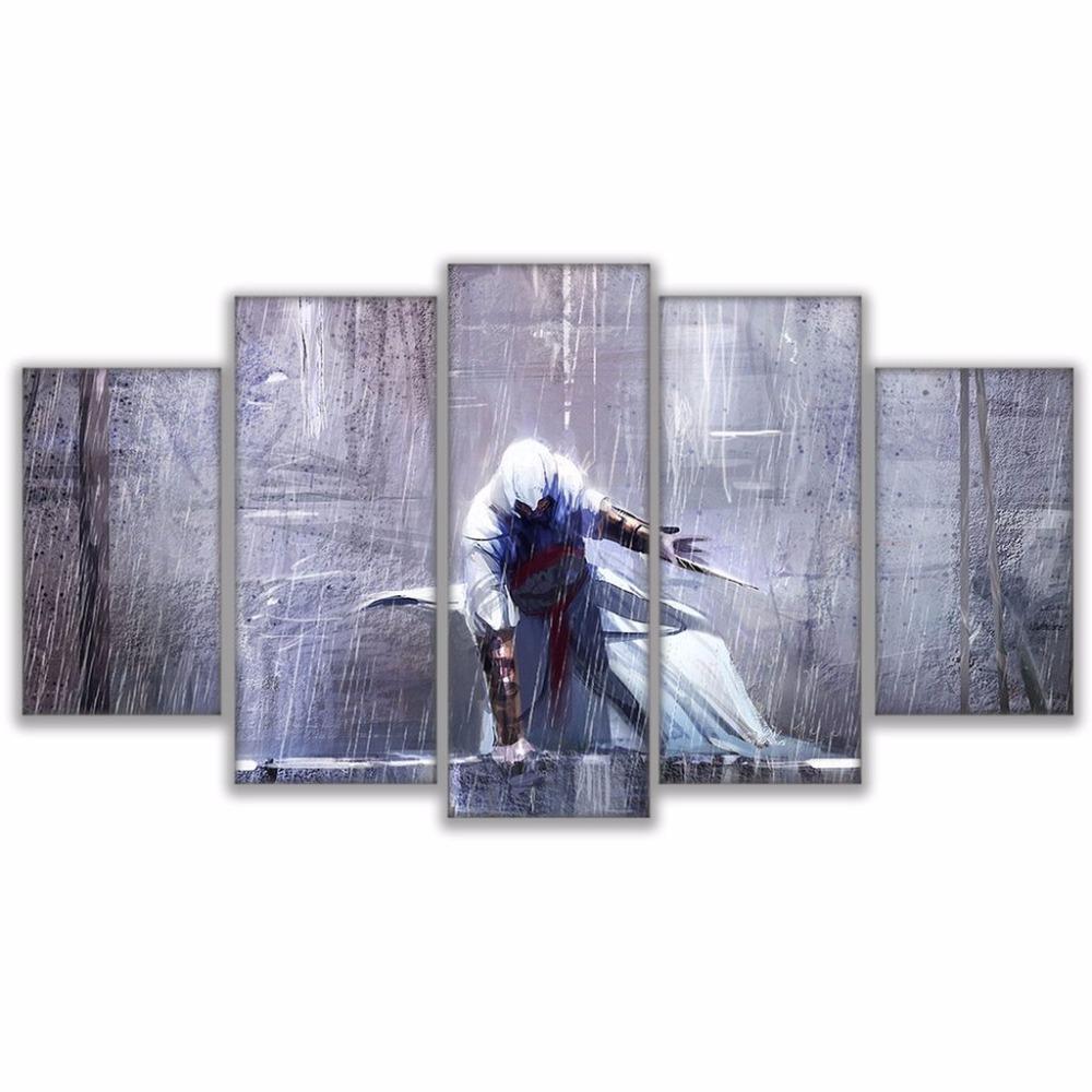 Assassin's Creed Heavy Rain Gaming Canvas Wall Art