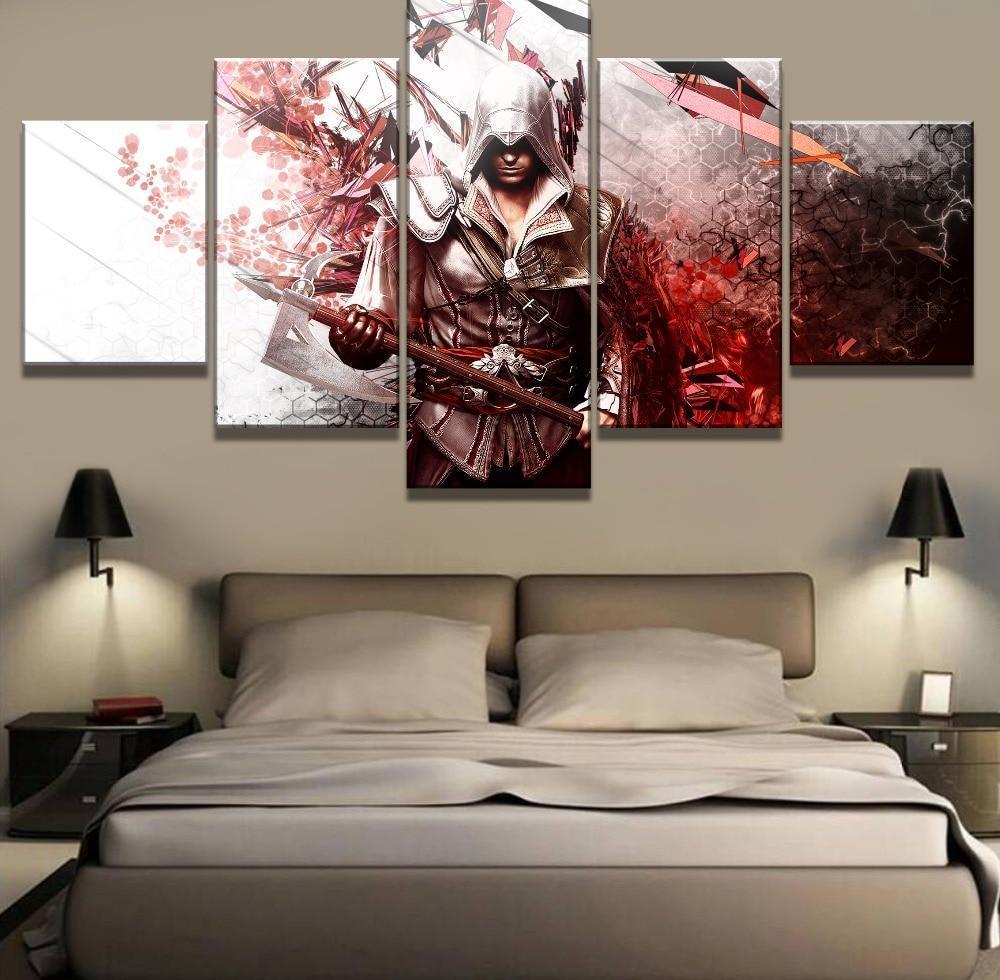 Assassin's Creed II Poster Gaming Canvas Wall Art