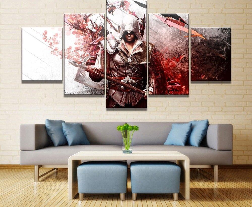 Assassin's Creed II Poster Gaming Canvas Wall Art