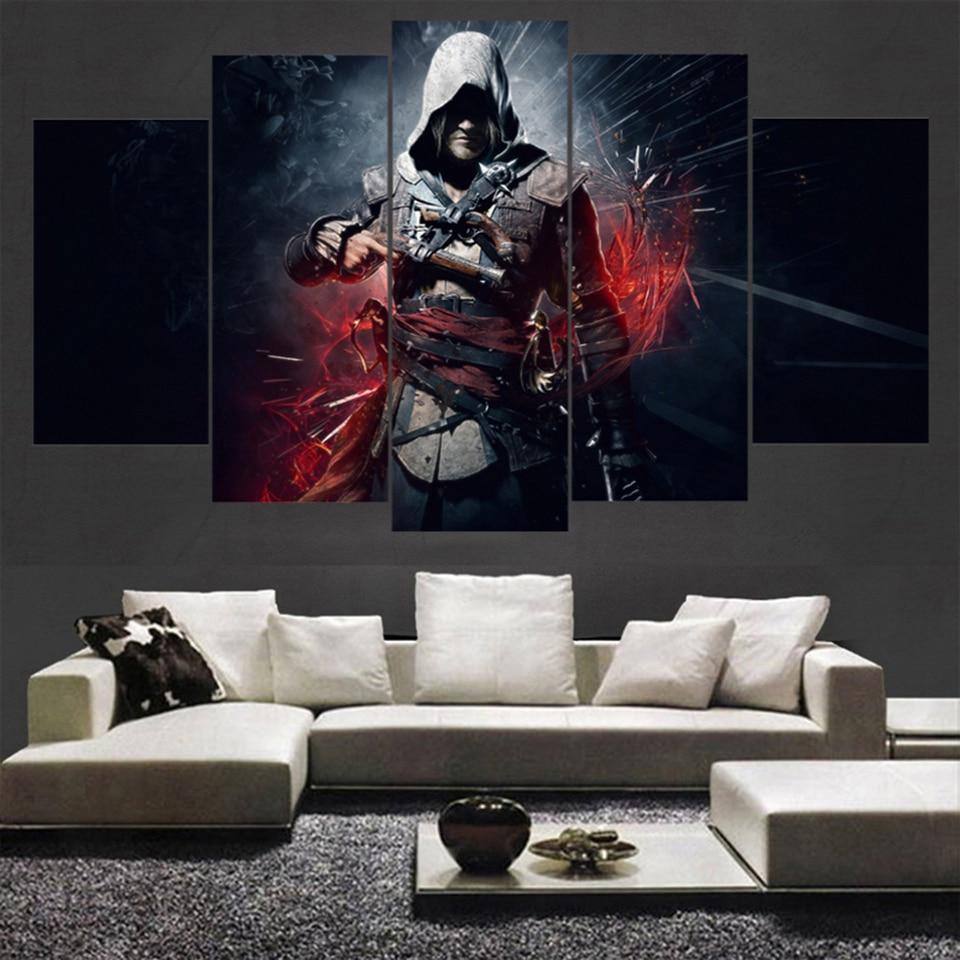 Assassin's Creed IV: Black Flag Dark Side Gaming Canvas Wall Art