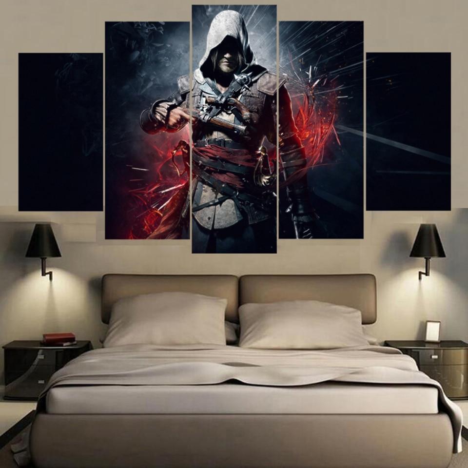 Assassin's Creed IV: Black Flag Dark Side Gaming Canvas Wall Art