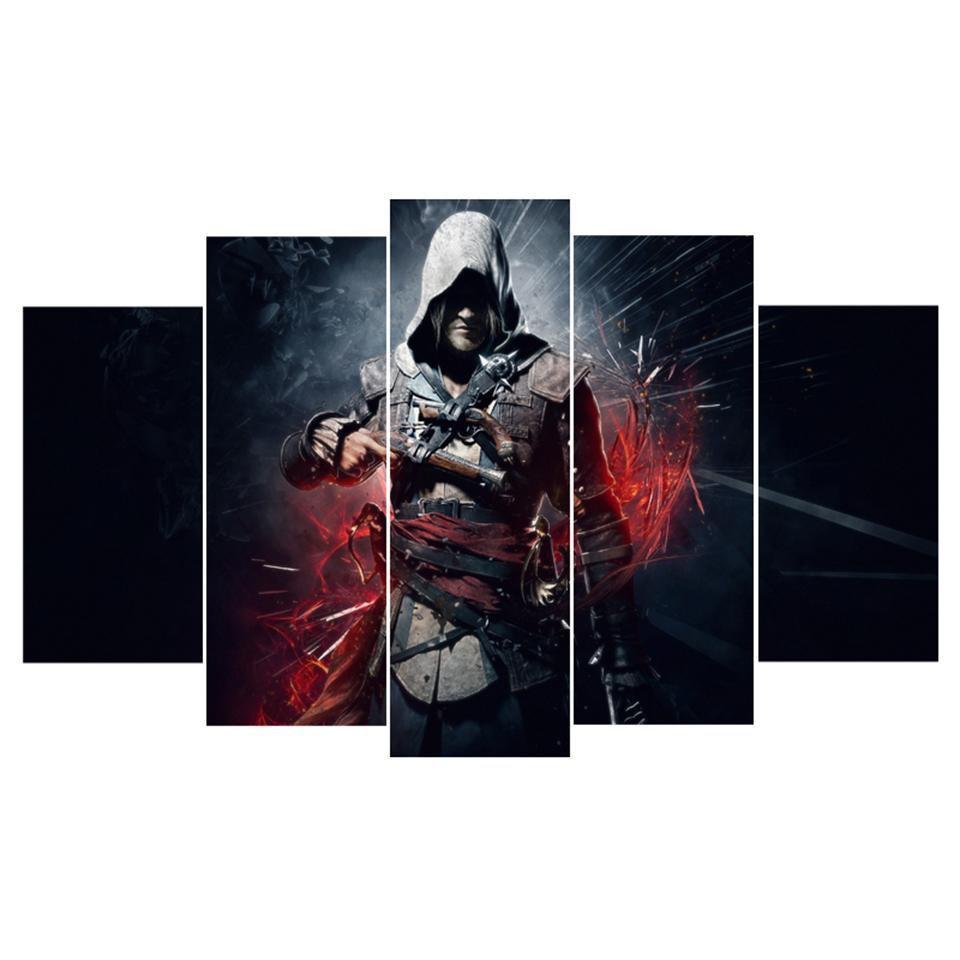 Assassin's Creed IV: Black Flag Dark Side Gaming Canvas Wall Art