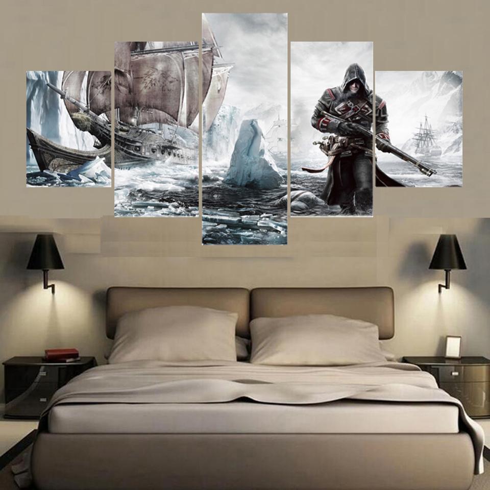 Assassin's Creed IV: Black Flag Old Ship Gaming Canvas Wall Art
