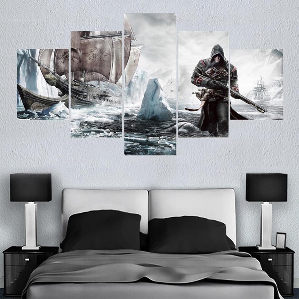 Assassin's Creed IV: Black Flag Old Ship Gaming Canvas Wall Art