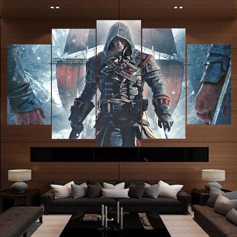 Assassin's Creed IV: Black Flag Poster Gaming Canvas Wall Art