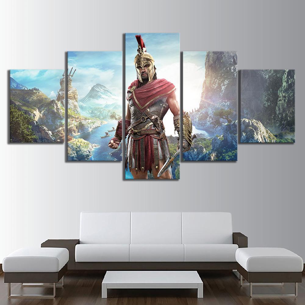 Assassin's Creed Odyssey Men Character Gaming Canvas Wall Art