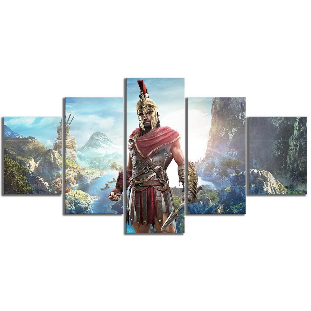 Assassin's Creed Odyssey Men Character Gaming Canvas Wall Art