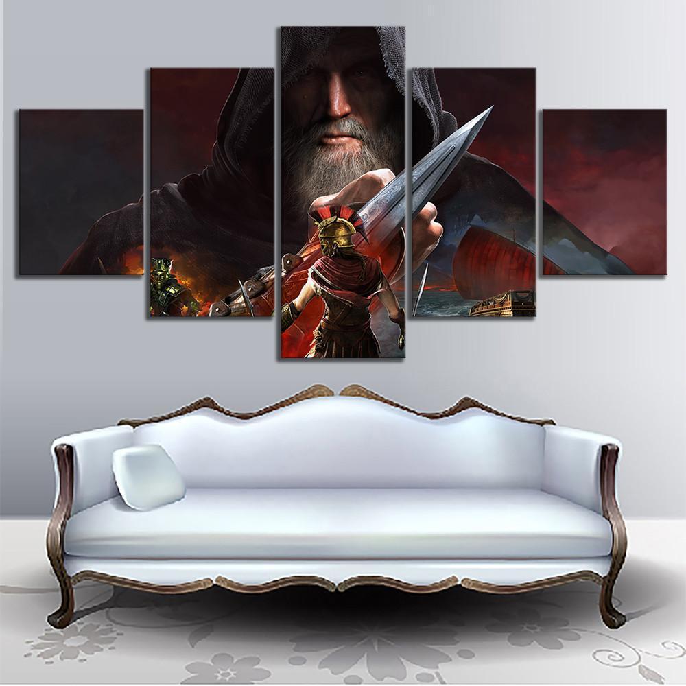 Assassin's Creed Odyssey Oldman Gaming Canvas Wall Art
