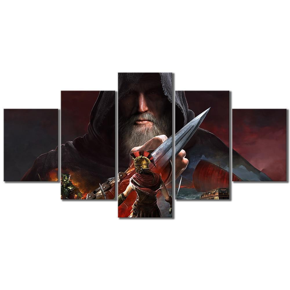 Assassin's Creed Odyssey Oldman Gaming Canvas Wall Art