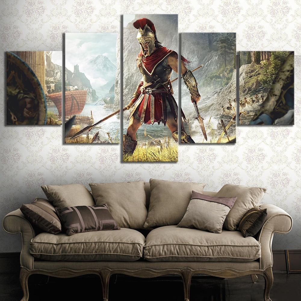 Assassin's Creed Odyssey Poster Gaming Canvas Wall Art
