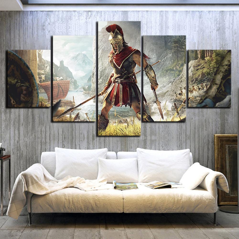 Assassin's Creed Odyssey Poster Gaming Canvas Wall Art