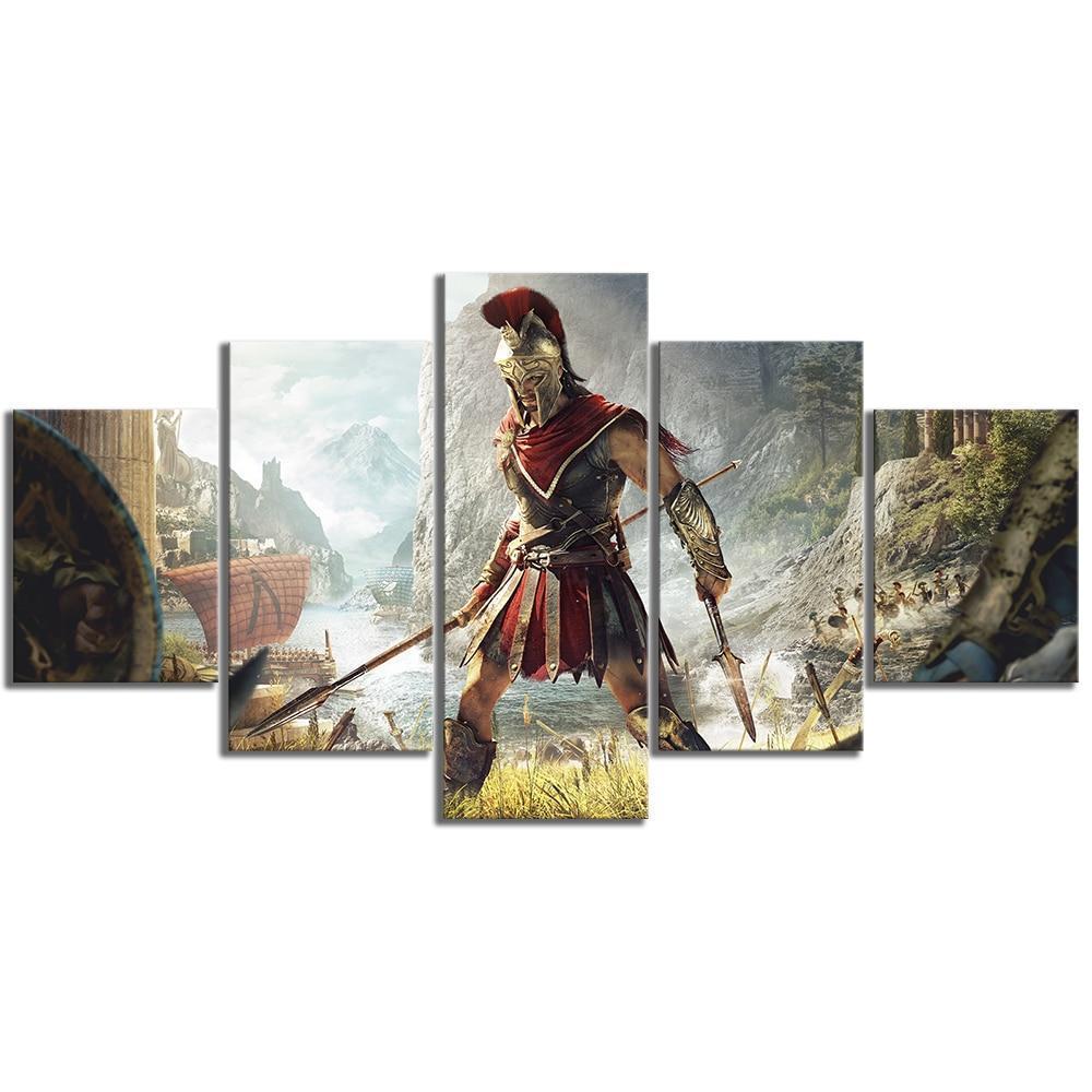 Assassin's Creed Odyssey Poster Gaming Canvas Wall Art
