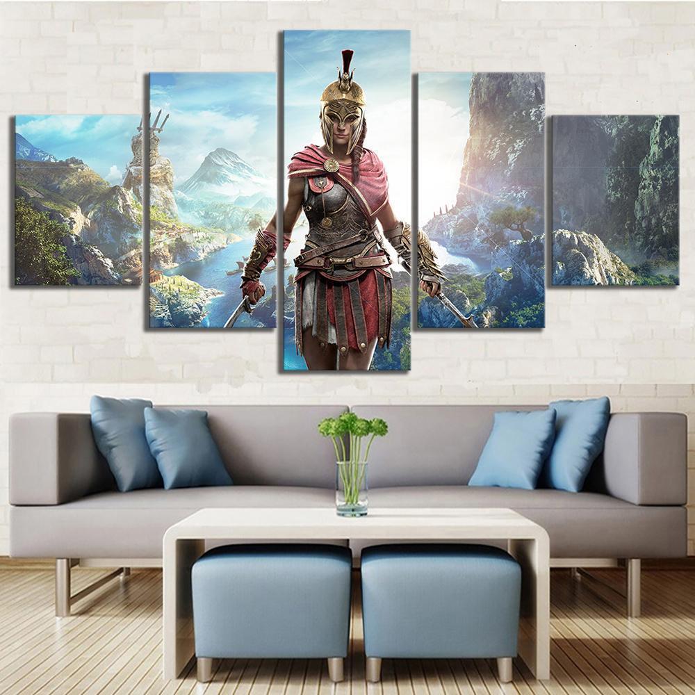 Assassin's Creed Odyssey Woman Character Gaming Canvas Wall Art