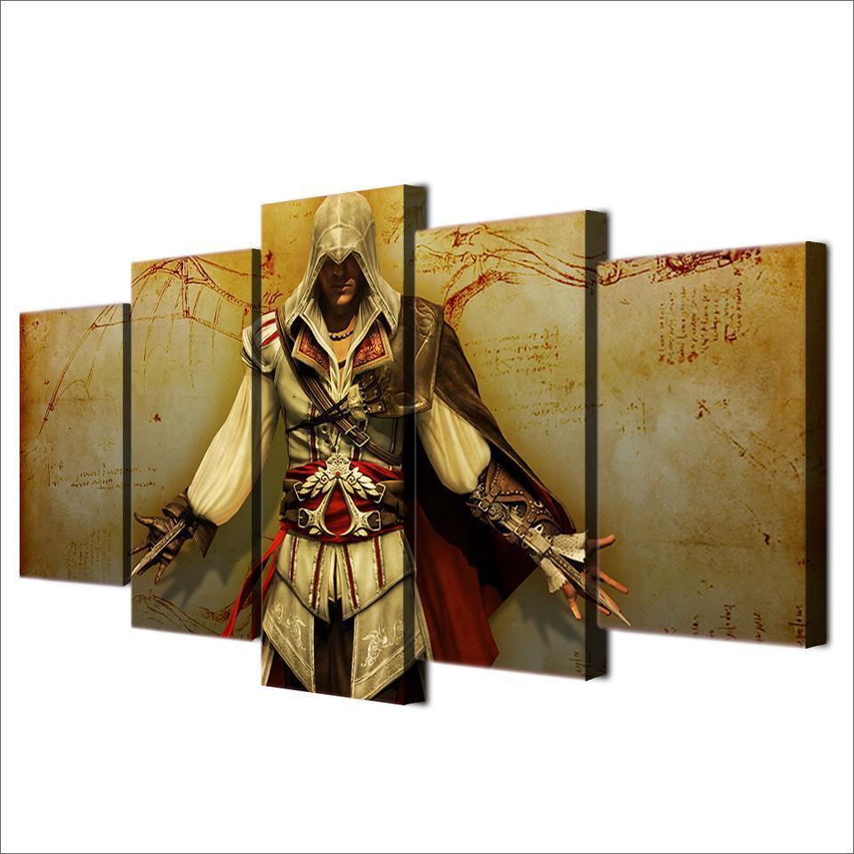 Assassin's Creed On The Wall Gaming Canvas Wall Art