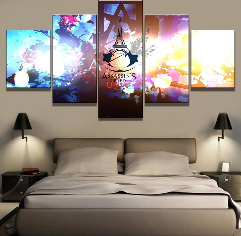 Assassin's Creed: Unity Logo Panting Gaming Canvas Wall Art