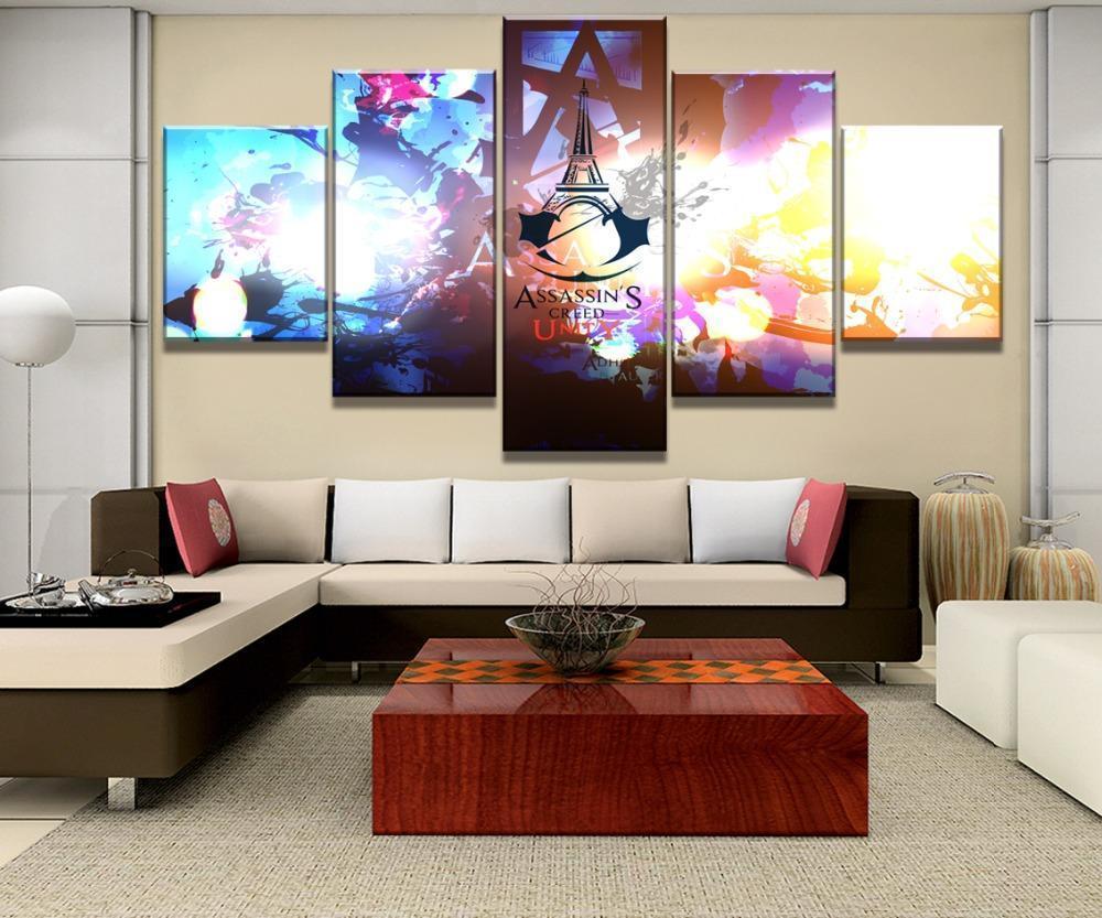 Assassin's Creed: Unity Logo Panting Gaming Canvas Wall Art