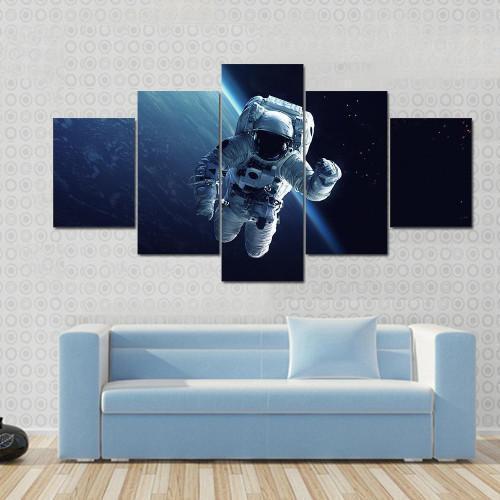 Astronaut In Space Movie Canvas Wall Art