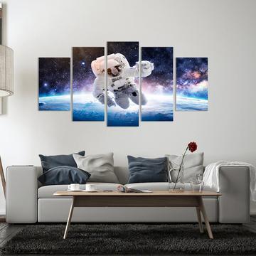 Astronaut Space Walker Space Canvas Wall Art