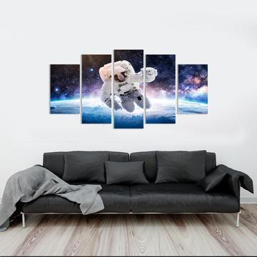 Astronaut Space Walker Space Canvas Wall Art