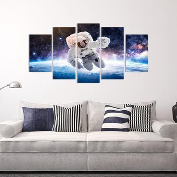 Astronaut Space Walker Space Canvas Wall Art