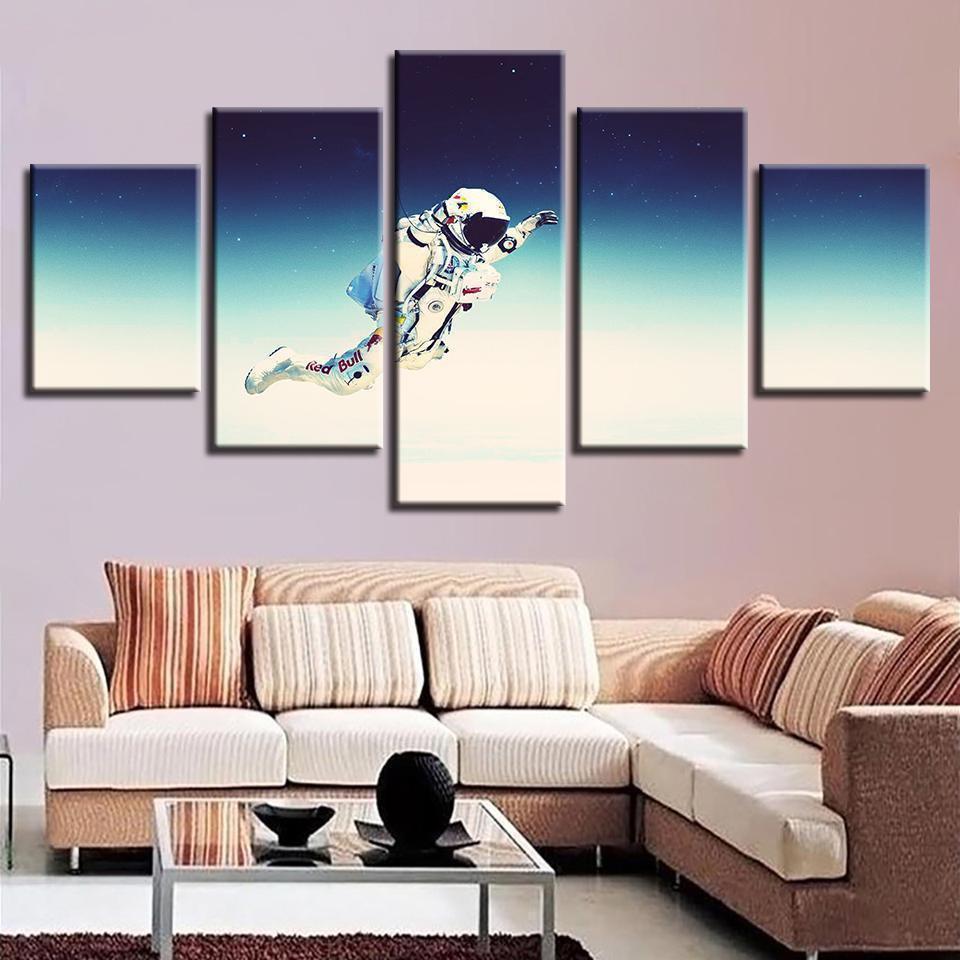 Astronauts Space Canvas Wall Art