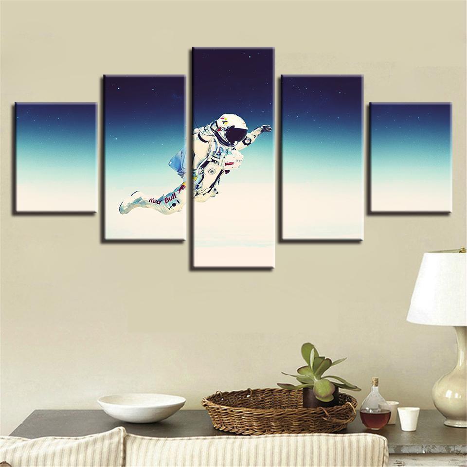 Astronauts Space Canvas Wall Art