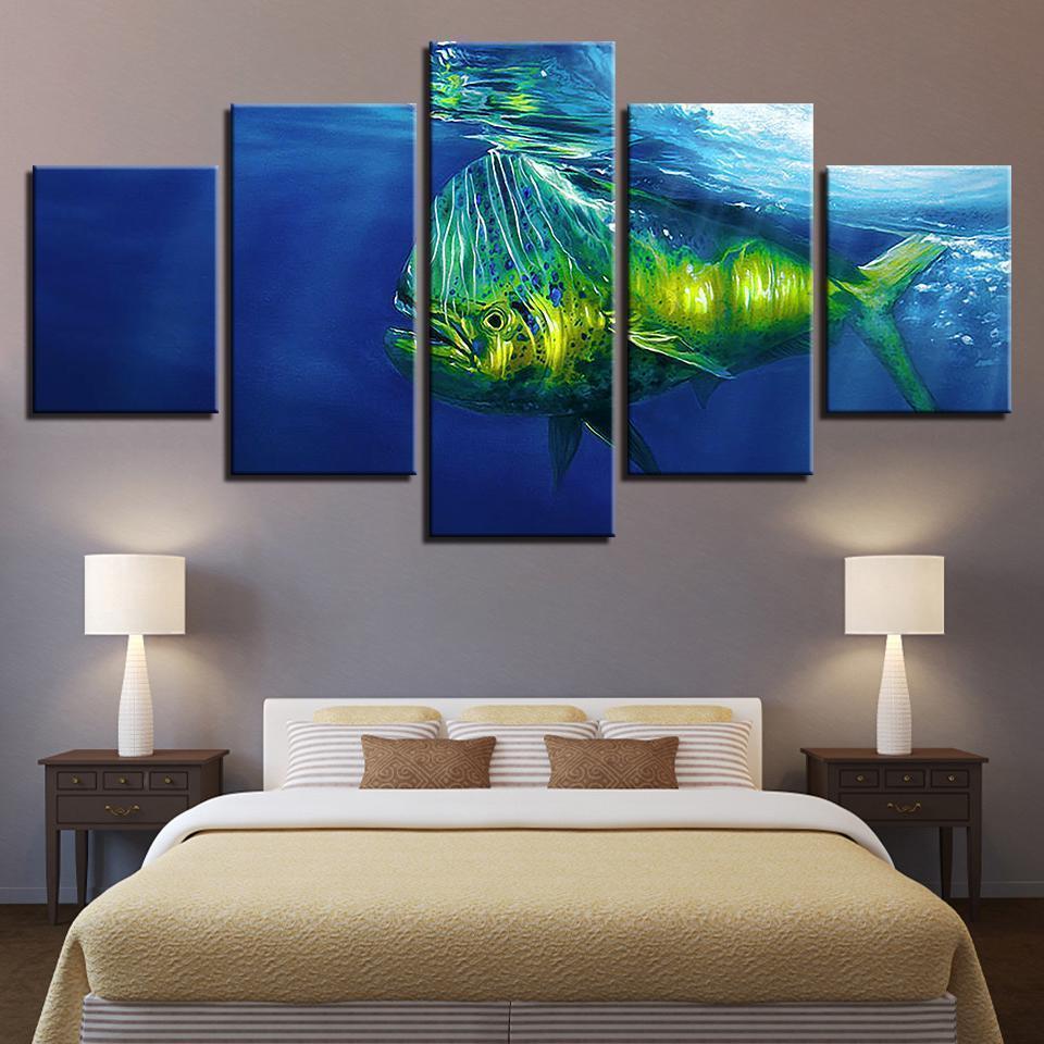 Ation Deep Sea Animal Big Fish Animal Canvas Wall Art