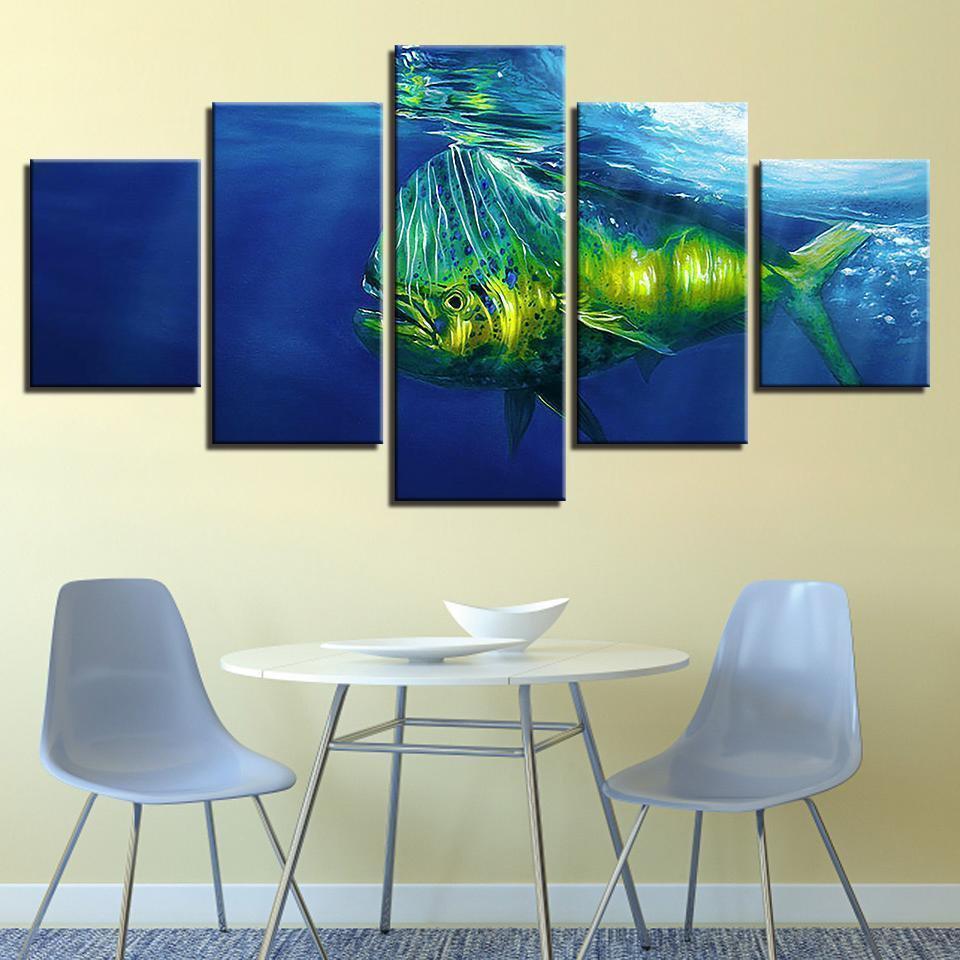 Ation Deep Sea Animal Big Fish Animal Canvas Wall Art