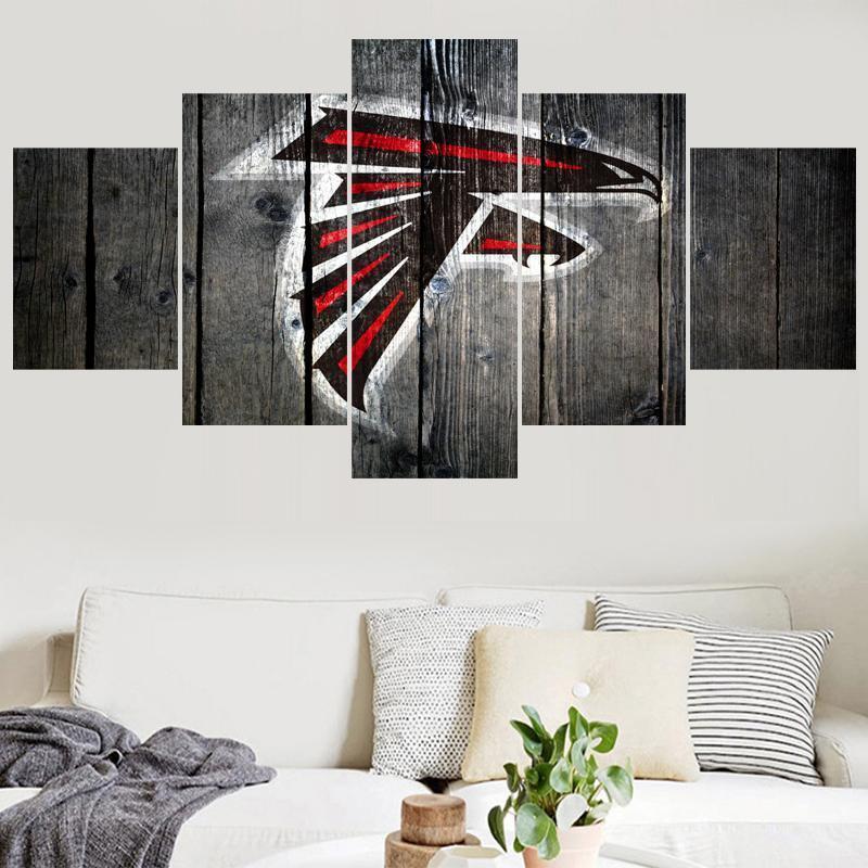 Atlanta Falcons Logo 1  Football Canvas Wall Art