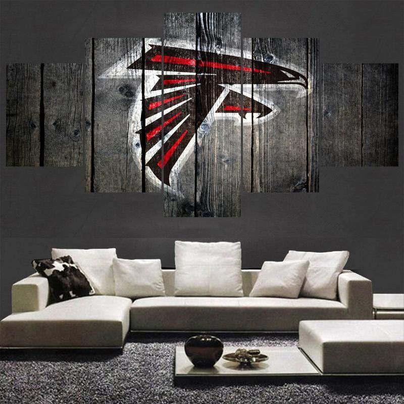 Atlanta Falcons Logo 1  Football Canvas Wall Art