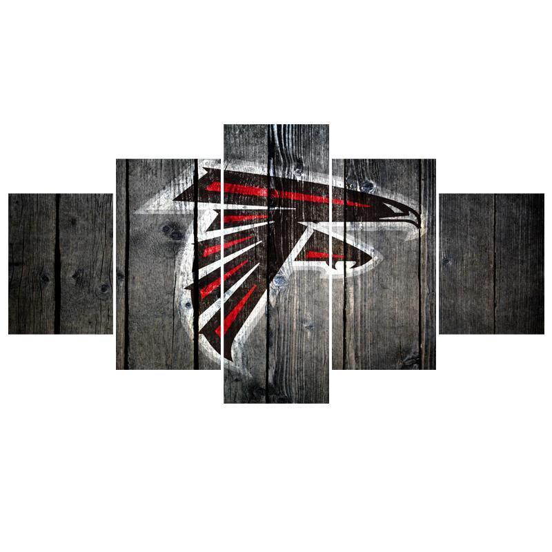 Atlanta Falcons Logo 1  Football Canvas Wall Art
