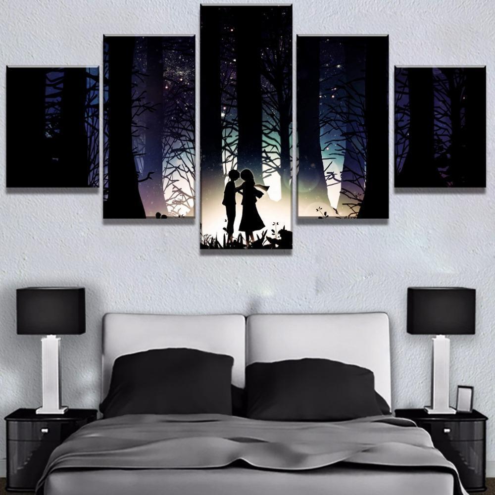 Attack On Titan Childhood Memory Of Eren And Mikasa Anime Canvas Wall Art
