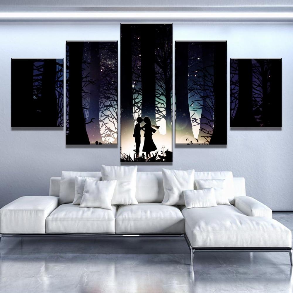 Attack On Titan Childhood Memory Of Eren And Mikasa Anime Canvas Wall Art