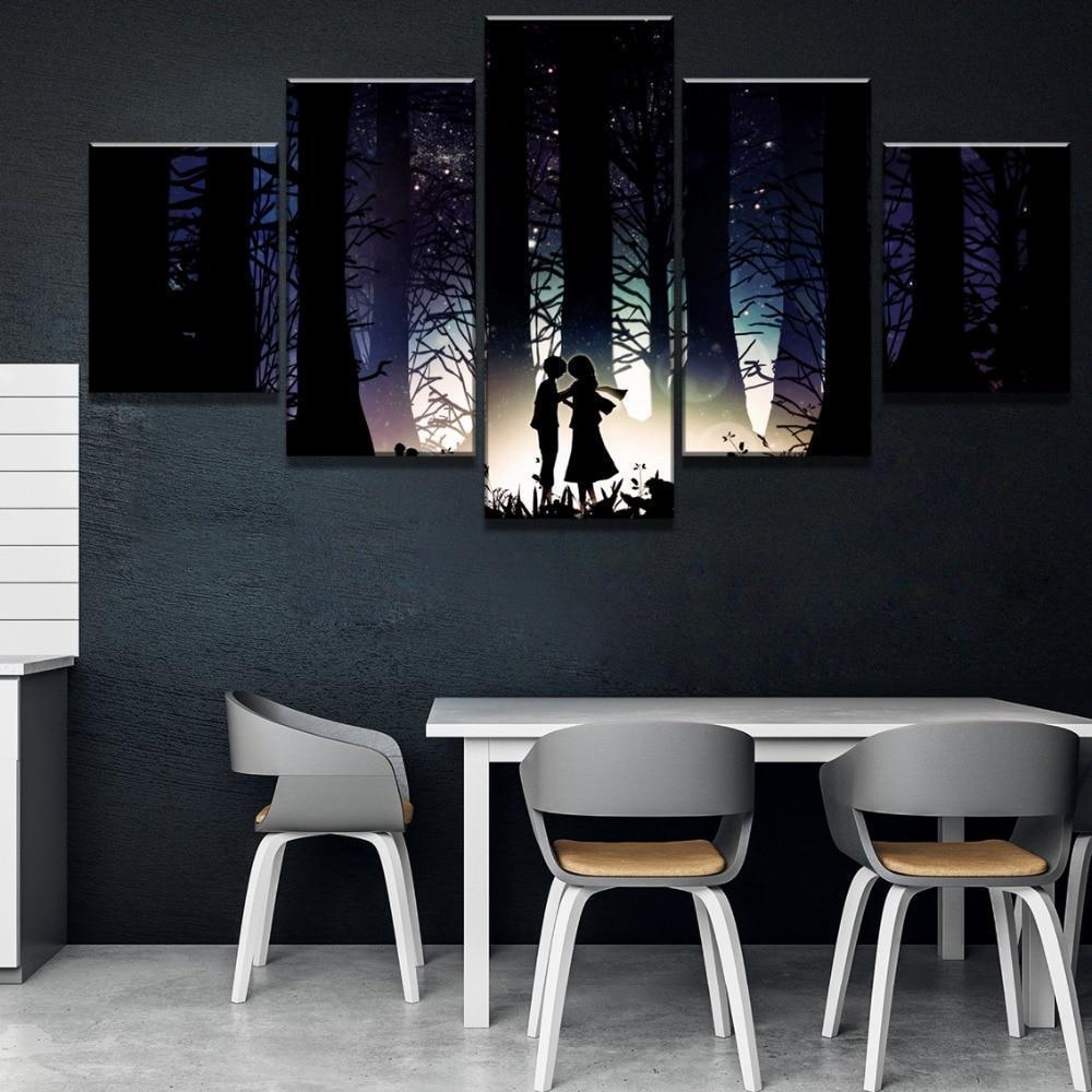 Attack On Titan Childhood Memory Of Eren And Mikasa Anime Canvas Wall Art