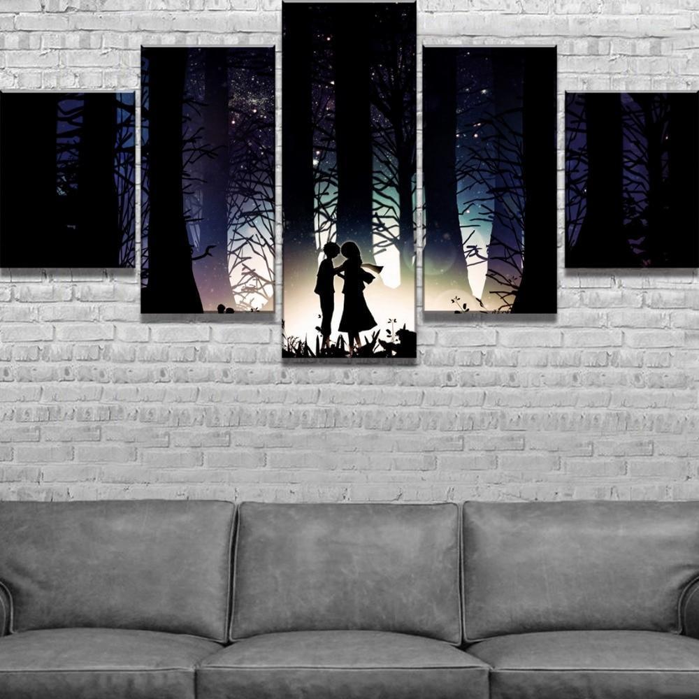 Attack On Titan Childhood Memory Of Eren And Mikasa Anime Canvas Wall Art