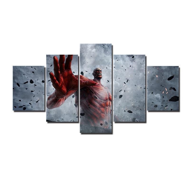 Attack on Titan Colossal Titan Poster 4 Anime Canvas Wall Art