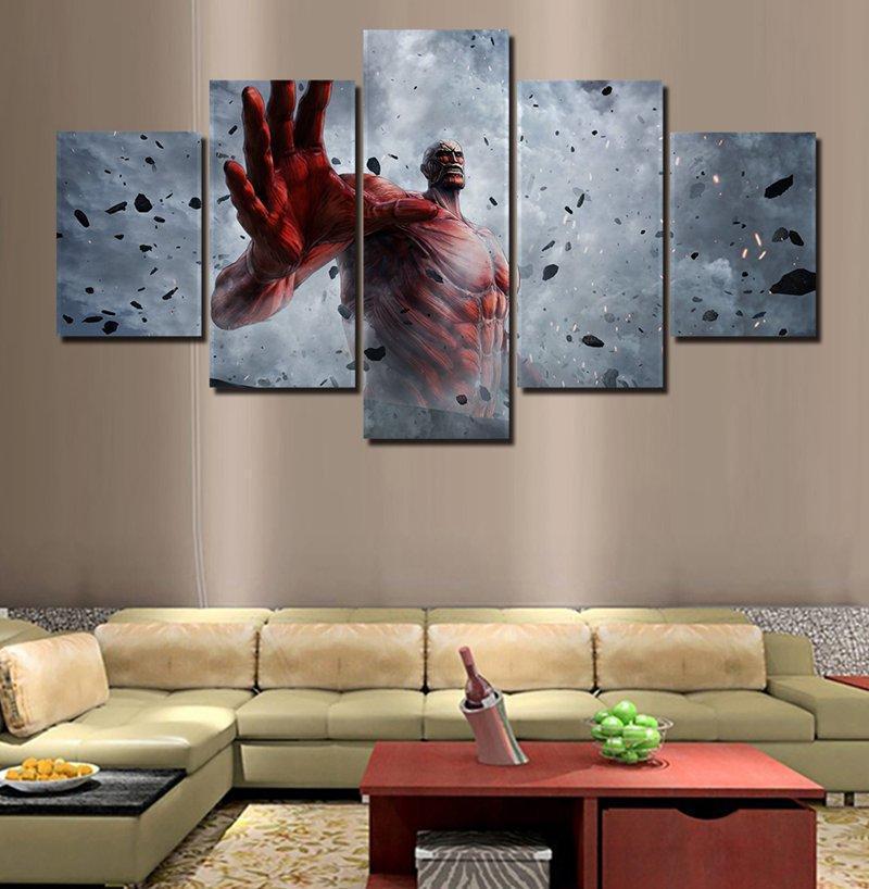 Attack on Titan Colossal Titan Poster 4 Anime Canvas Wall Art