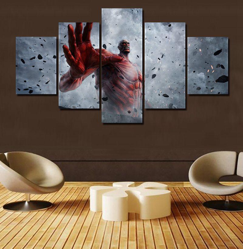 Attack on Titan Colossal Titan Poster 4 Anime Canvas Wall Art