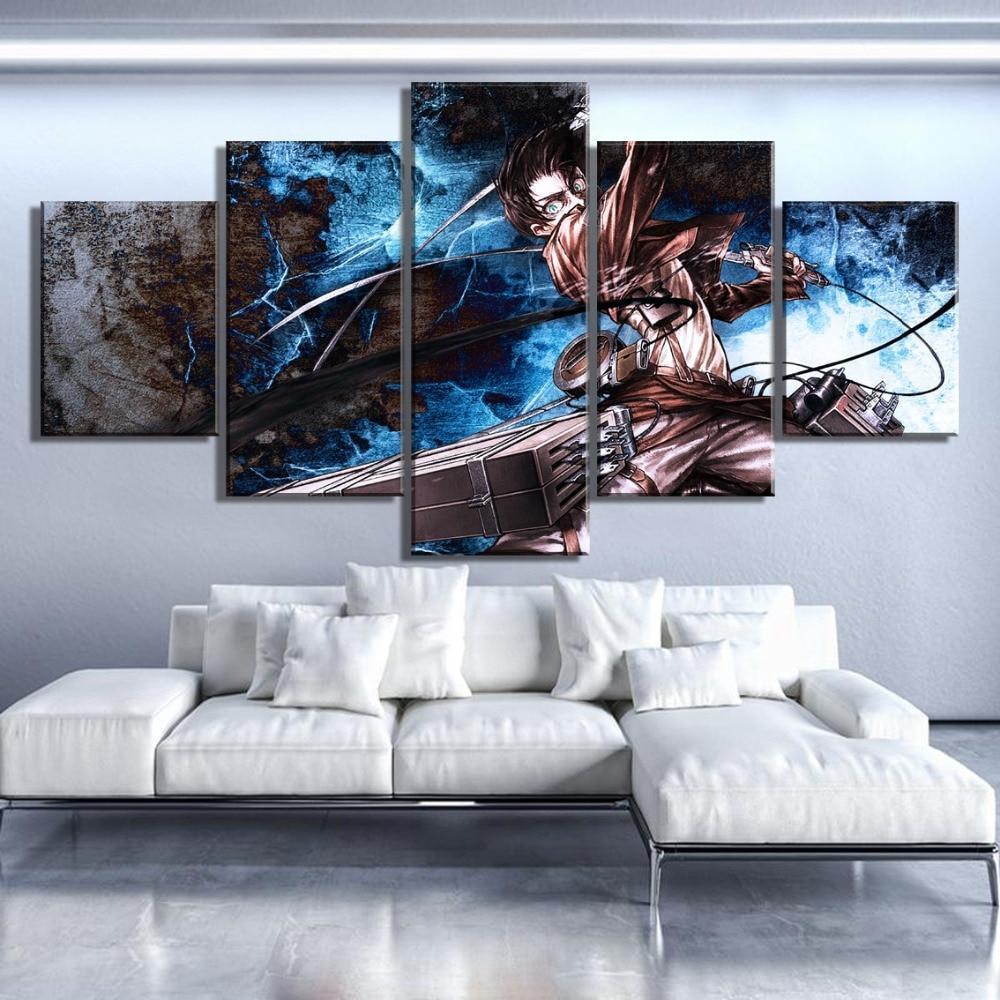 Attack On Titan Eren Yeager Poster 7 Anime Canvas Wall Art