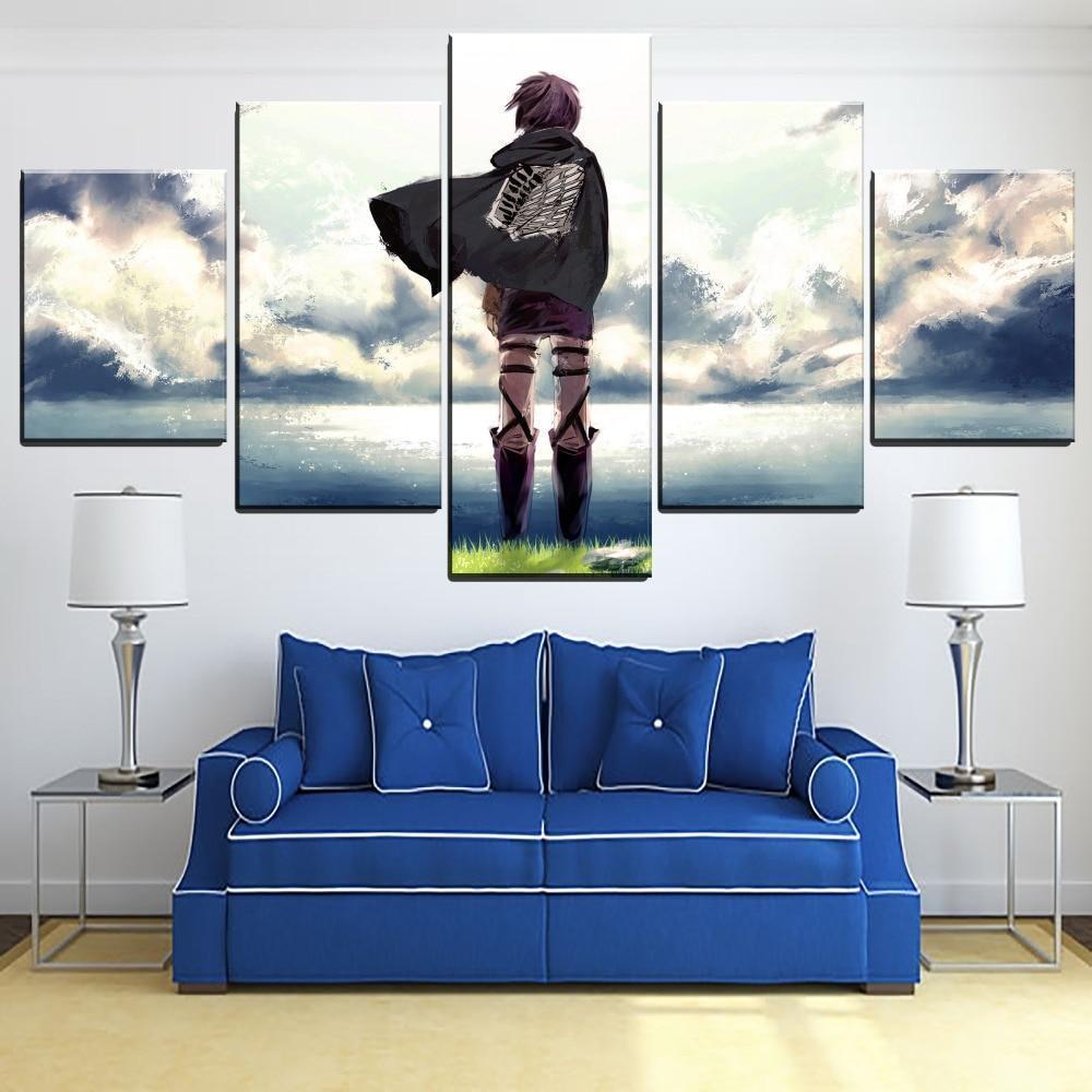 Attack On Titan Eren Yeager Poster 9 Anime Canvas Wall Art