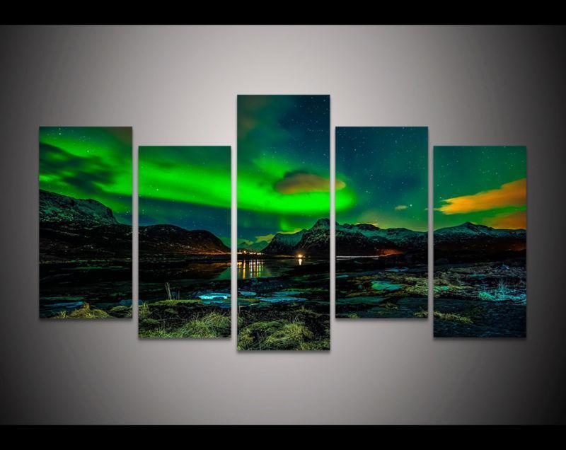 Aurora Borealis 1 Nature Canvas Wall Art