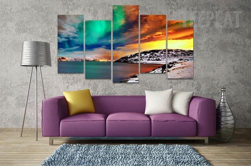 Aurora Borealis 2 Nature Canvas Wall Art