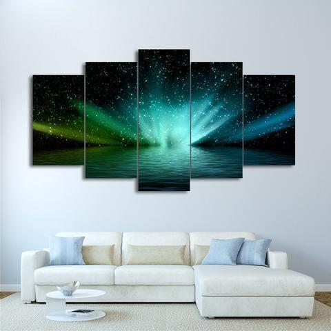 Aurora Borealis Nature Canvas Wall Art