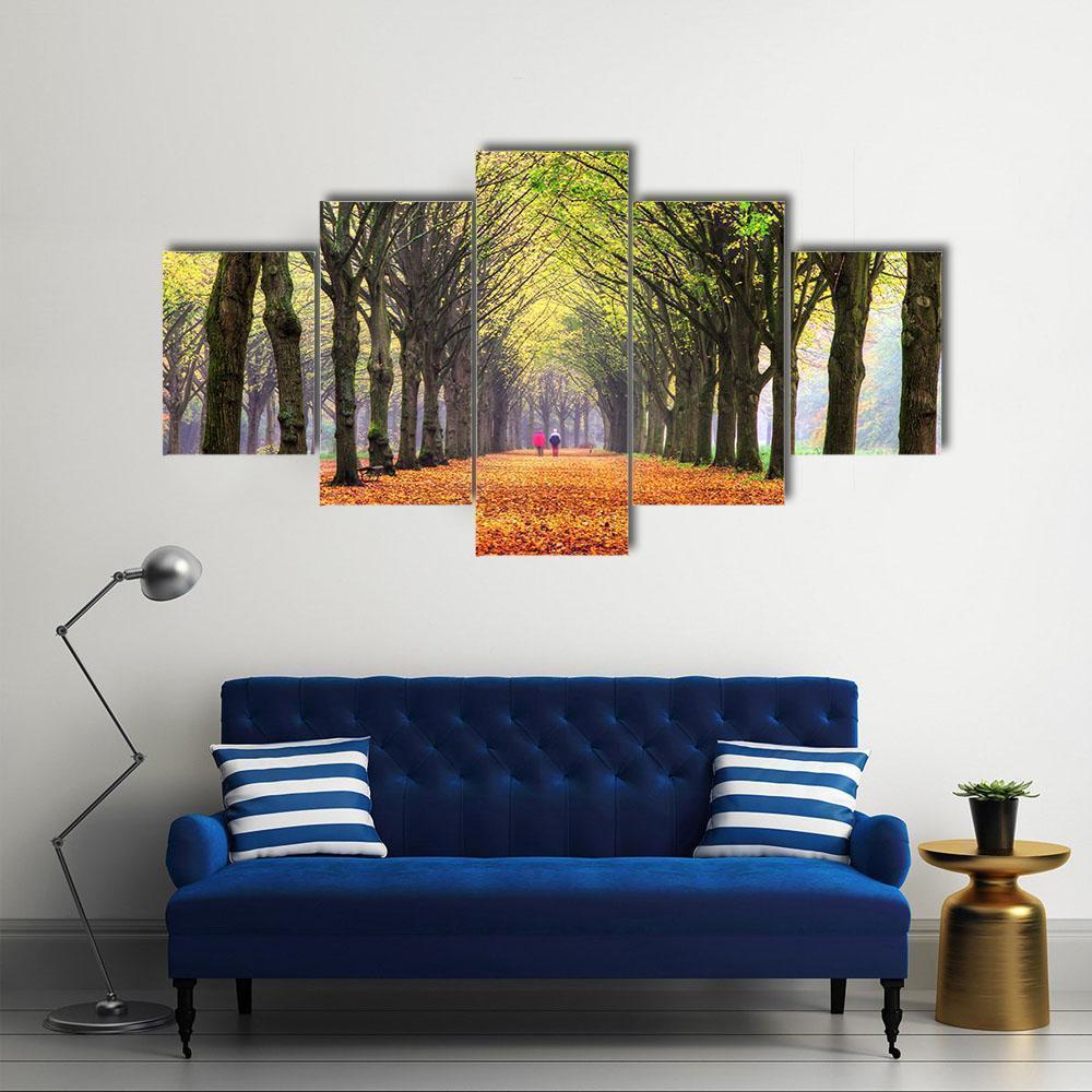 Autumn Forest In Amsterdam Nature Canvas Wall Art