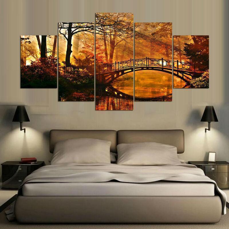 Autumn Scenery Modernative Nature Canvas Wall Art