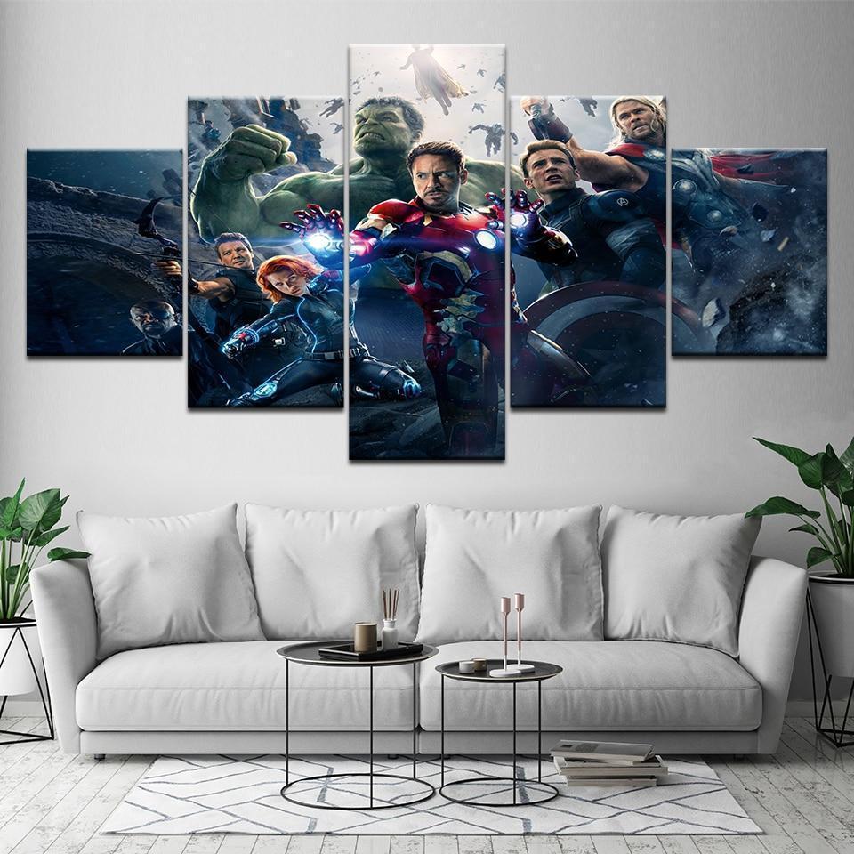 Avengers 2 Age Of Ultron Poster Marvel Canvas Wall Art