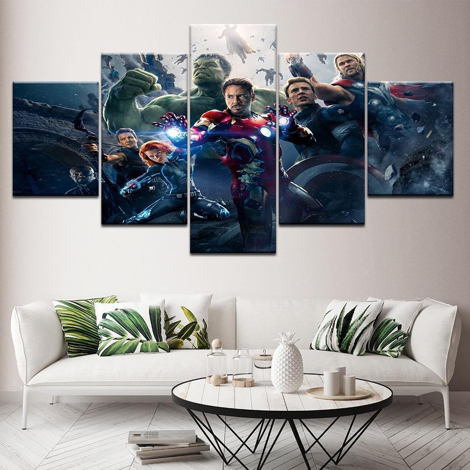 Avengers 2 Age Of Ultron Poster Marvel Canvas Wall Art